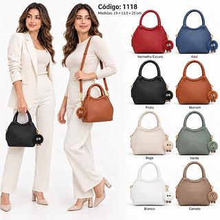 Bolsa Feminina Alça de Mão e Transversal