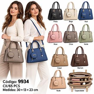 Bolsa Feminina com 3 divisórias