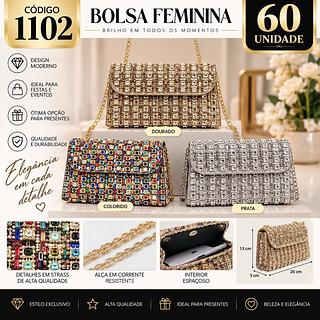 Bolsa de festa com brilho