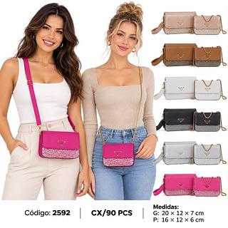 Kit 2 Bolsas Feminina